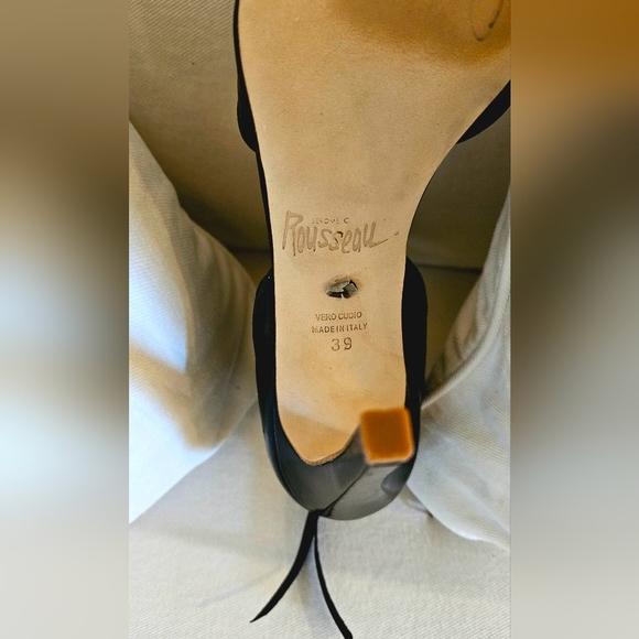 Jerome Rousseau Black Heels - Picture 7 of 8